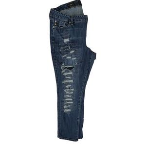 Torrid Premium Boyfriend Jeans Extreme‎ Destroyed Stretch Straight Leg Highwaist